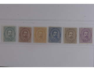 Italy. Michel 37–42 ★, 1862 Viktor Emanuel II SET (6). A few short perfs on 20 and 50 c. …