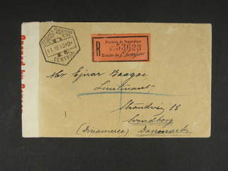 Mozambique. Cover, Seemingly unfranked registered cover sent from CORREIOS E TELEGRAFOS …