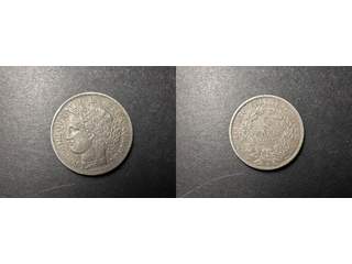 Frankrike 5 francs 1850 A, AU