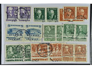 Sweden. Used 1938–41. BC/CB-pairs with wide margins. All different, e.g. F 259BC/CB, …