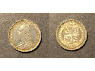 Storbritannien Queen Victoria (1837-1901) 6 pence 1887, AU/UNC