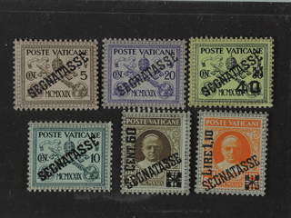 Vatican. Postage due Michel 1–6 ★★ , 1931 Overprint SET (6). EUR 200