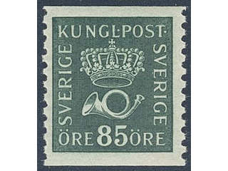 Sweden. Facit 166a ★★ , 85 öre blue-green.