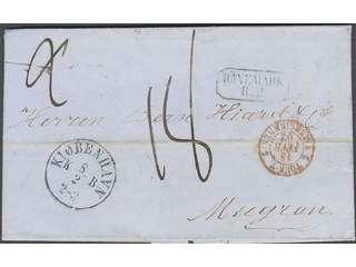 Denmark. Prephilately. Letter dated "Copenhagen 8 Febr. 1862" sent to France. …