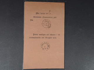 Sweden. Unnumbered form, letter list for mail sent between GAMLEBY 13.8.1868 and …