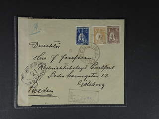 Portugal. Michel 219, 226, 228 cover , 1+5+7½ C on censored registered cover sent from …