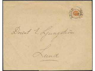 Sweden. Facit 40b on cover, 2 öre orange on local wrapper as printed matter of lowest …