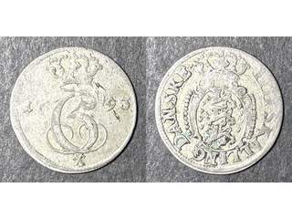 Danmark - Glückstadt. Christian V (1670-1699) 4 skilling 1693, 1/1+