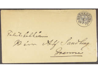 Sweden. Postal stationery, stamped envelope Facit Fk1IIIg , Stamped envelope 12 öre type …