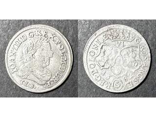 Polen John III Sobieski (1674-1696) 6 groschen 1682, VF
