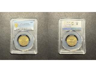 Brittiska Västafrika George VI (1936-1952) 1 shilling 1952 KN, UNC, PCGS MS64