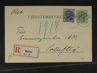 Sweden. Postal stationery, official postcard Facit TjbK7, 50 , Postcard 5 öre …