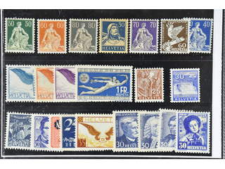 Switzerland. ★★ 1908–34. All different, e.g. Mi 107, 140-41, 169, 171, 189-91z, 254-55, …