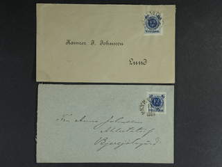 Sweden. Facit 50 cover , 10/12 öre on five domestic covers cancelled BJERSJÖLAGÅRD, …