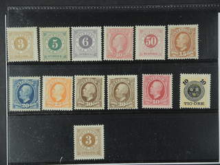 Sweden. ★ 1877-1903. All different, e.g. F 28, 43-45, 48(★), 55-58, 58vm1. Mostly good …