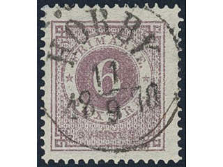 Sweden, Sverige, Sverige, Sverige. Facit 31c used, 6 öre dull lilac. EXCELLENT …
