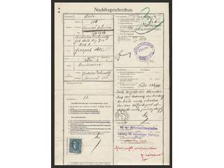 Austria. Michel 192 cover , 1916 Franz Joseph/Coat-of-arms 25 H ultramarine on postal …