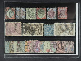 Britain. Used 1885-1924. All different, e.g. Mi 92, 95, 97, 101, 112-13, 115, 141 I, …
