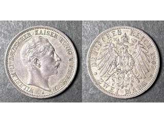 Tyskland - Preussen. Wilhelm II (1888-1918) 2 mark 1907 A, AU