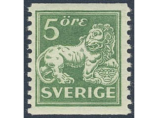 Sweden. Facit 143Ac ★★ , 5 öre dark green,clear print type II. Superb.