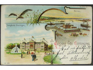 Sweden. PostcardGruss Aus. Göteborg, "Helsning från", used card but mailed.