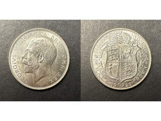 Storbritannien George V (1910-1936) 1/2 crown 1923, AU/UNC