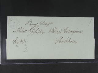 Sweden. T county. LINDESBERG 4.2.1833, arc postmark. Type 1 on 2-fold cover sent to …