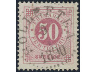 Sweden, Sverige, Sverige, Sverige. Facit 48a used, 50 öre carmine-rose. Superb …