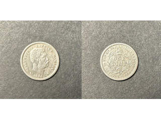 Hawaii 10 cents 1883, VF