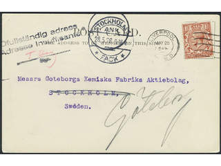 Sweden. OFULLSTÄNDIG ADRESS ADRESSE INSUFFISANTE. together with the posatl clerk's …