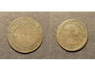 Honduras 1 real 1845 TG FECUNDO, F Ex. Richard Stuart