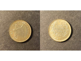 Chile 10 centavos 1915, UNC