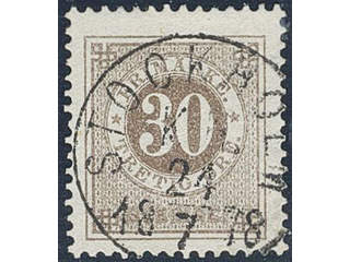 Sweden. Facit 35c used , 30 öre olivish brown. EXCELLENT cancellation STOCKHOLM K.E. …