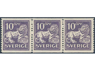 Sweden. Facit 145Ecx ★★ , 10 öre violet, type I, perf 13 with watermark lines very fine …