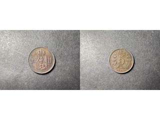 Norge Oskar II (1872-1905) 5 öre 1876, 01