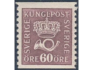 Sweden. Facit 162b ★★ , 60 öre brownish red-lilac, type I.