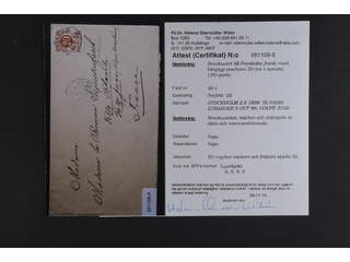 Sweden. Facit 46c on cover, 20 öre orange-red as single franking on SUPERB cover to …
