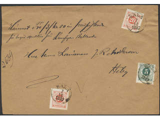 Sweden. Facit 43, 46 on cover, 5+2×20 öre on cash on delivery cover sent from SALA …