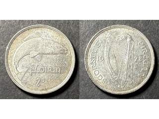 Irland 2 shillings (florin) 1928, AU/UNC