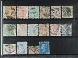 Britain. Used 1858-1883. All different, e.g. Mi 24, 28, 33, 37, 40, 44, 46-47, 51, …