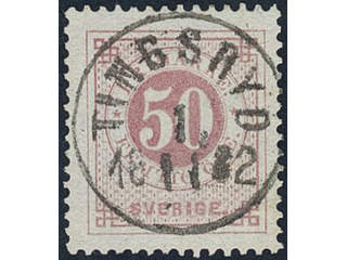 Sweden, Sverige, Sverige, Sverige. Facit 36e used, 50 öre rose. EXCELLENT cancellation …