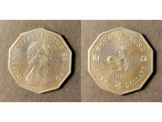 Hong Kong Queen Elizabeth II (1952-1997) 2 dollars 1976, UNC