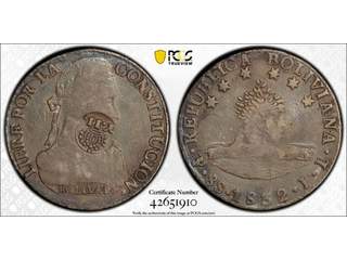 Philippines Y II countermark on Bolivia 8 reales 1832, PCGS VF tooled
