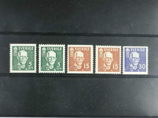 Sweden. Facit 266–68 ★★ , 1938 80th Birthday of King Gustaf V SET. (5).