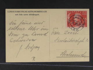 Sweden. Facit 228 cover , 15 öre on postcard sent from LUND LBR 6.10.28 to Stralsund, …