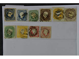 Portugal. Used 1853–1866. All different, e.g. Mi 2, 6-7, 12-13, 15-16, 18. Mostly good …
