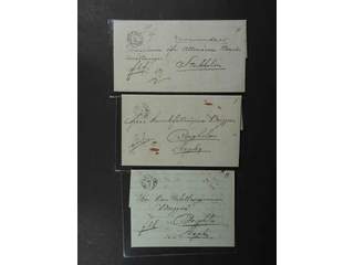 Sweden. H county. CALMAR, arc postmark type 1 on one letter and two covers, of which one …