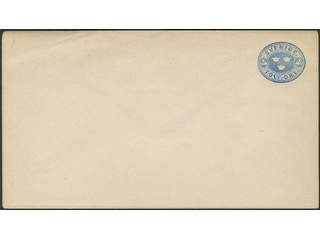 Sweden, Sverige, Sverige, Sverige. Postal stationery, Stamped envelope, Facit Fk1Ib, …