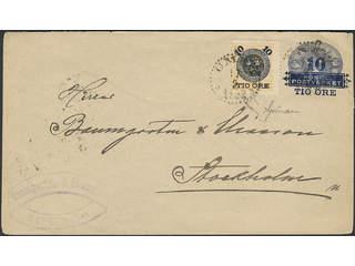 Sweden, Sverige, Sverige, Sverige. Postal stationery, Stamped envelope, Facit Fk5, F51b, …