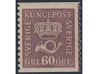 Sweden. Facit 162 ★★, 60 öre red-lilac vertical perf 9¾ type I. Superb. SEK 550+